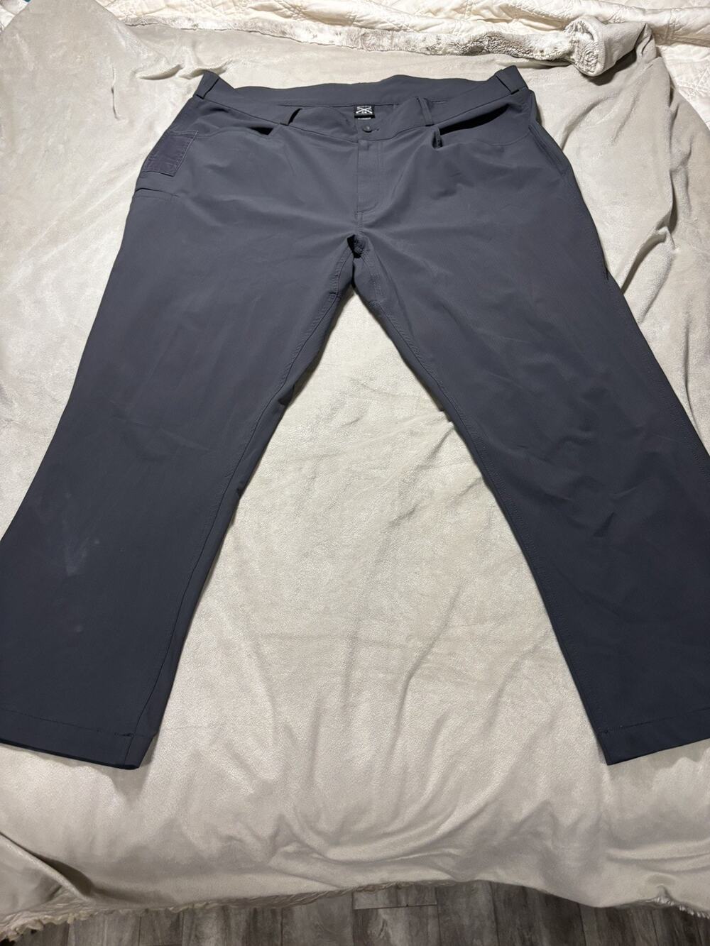 Grunt Style Mens Ripstop Tactical Pants Gray Stretch Utility Trousers Size 42